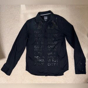 Mens Y2K Armani Exchange Dress Shirt - Size: S